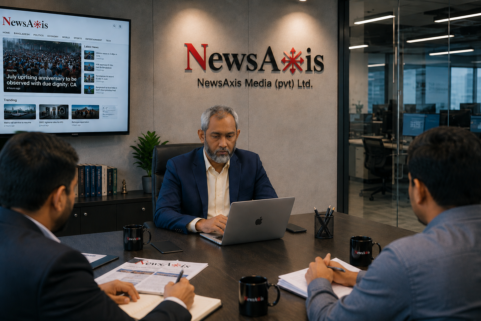Mohammed Tajul Islam at NewsAxis Office Room