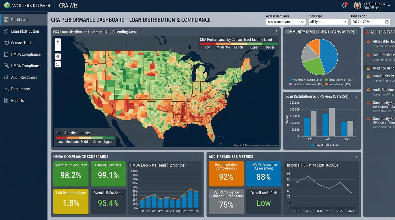 CRA Wiz Performance & Compliance Analytics Dashboard