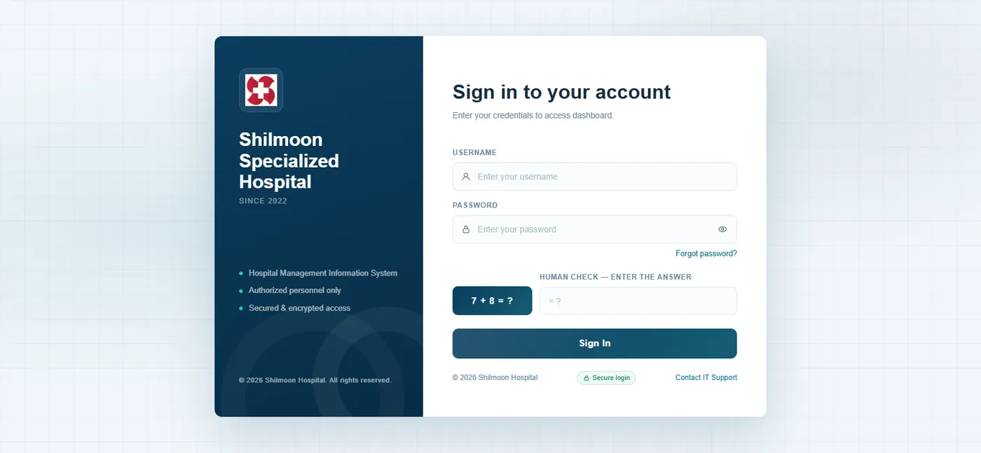 MediOS Platform Dashboard Screenshot